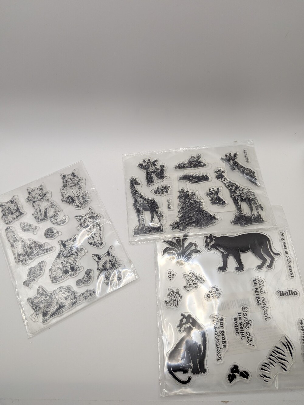 Lot of Clear silicon stamps Animal Crafts Cozy Journal Cards Cats Kittens - Picture 2 of 13